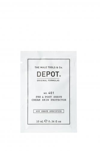 Depot No. 401 Pre&Post Shave Cream Skin Protector 10ml Sachet (10 Stk. gebündelt)