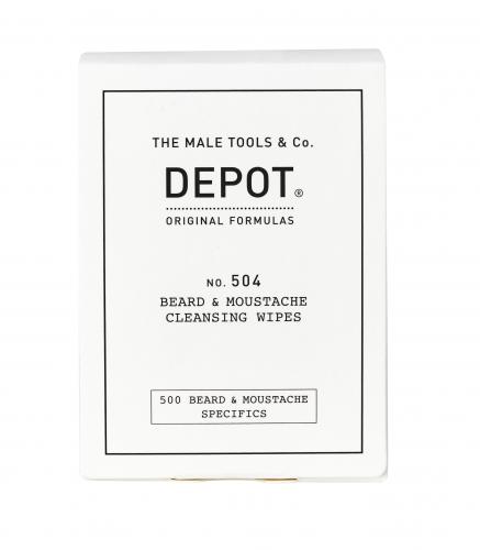 Depot No. 504 Beard&Moustache Cleansing Wipes 12 Stk.*