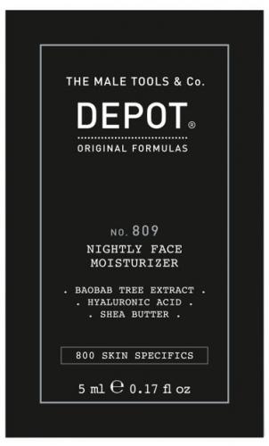 Depot No. 809 Nightly Face Moisturizer 5ml Sachet (10 Stück gebündelt)